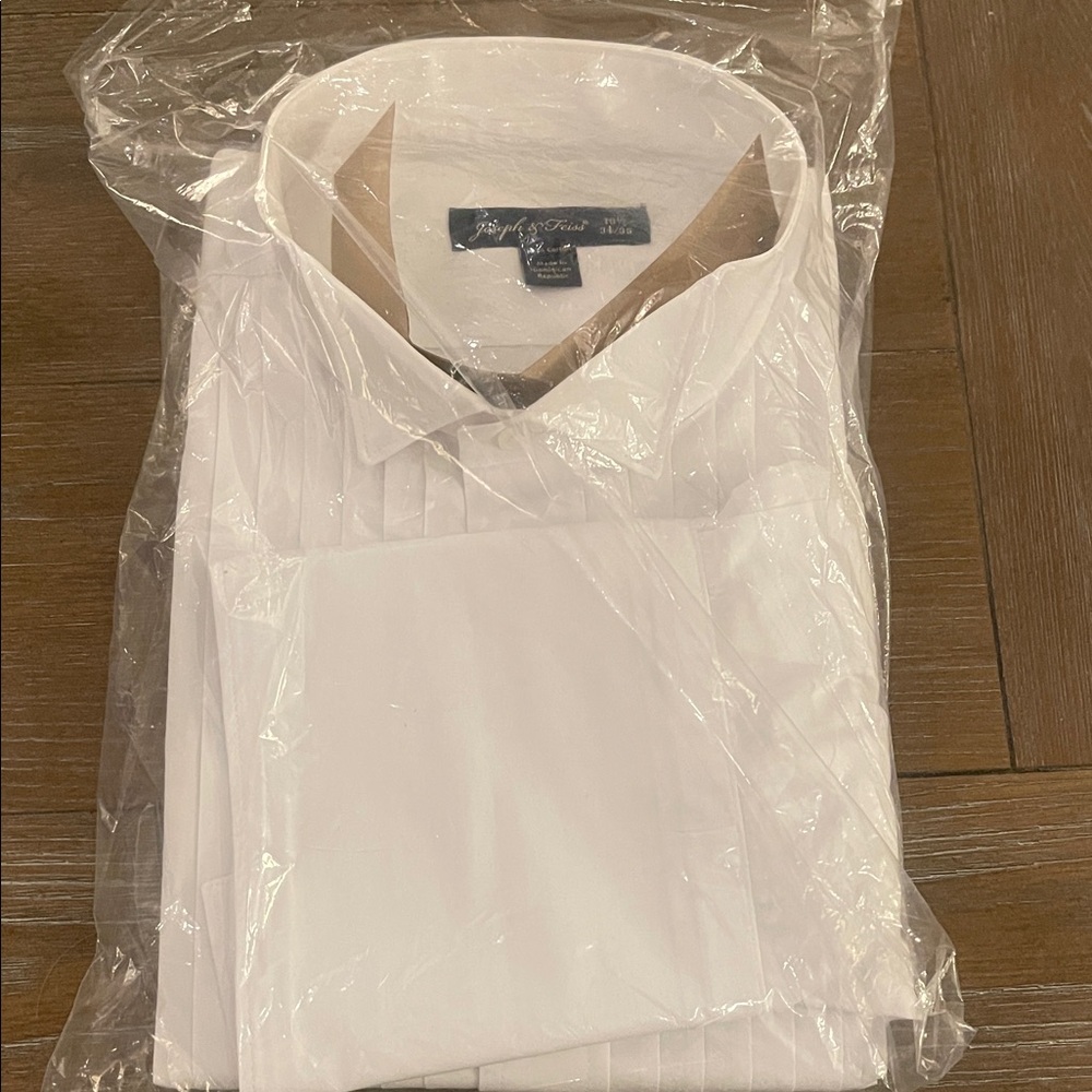 White Tuxedo Shirt Brand New
